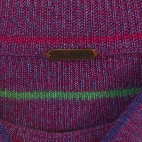 free people dual pattern sweater - Picture 3 of 4